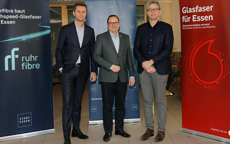 Vodafone wird Vermarktungspartner für das neue Glasfasernetz von ruhrfibre
